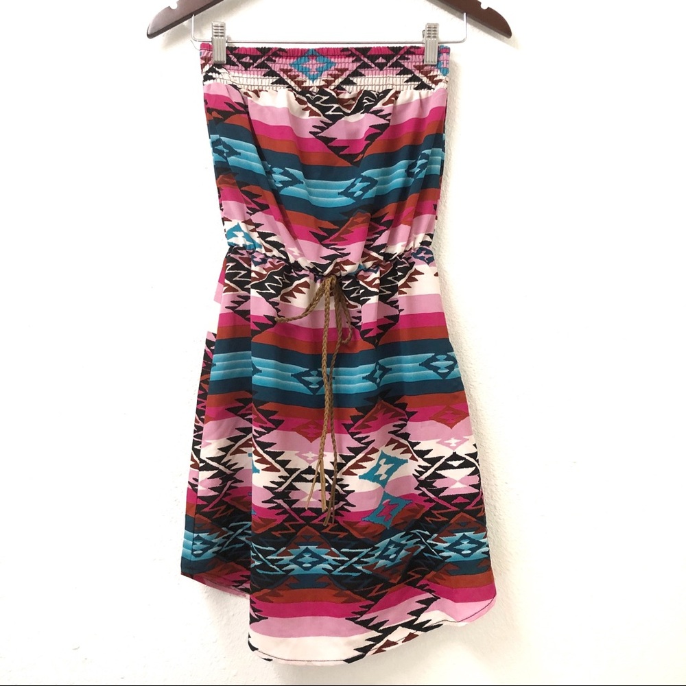 Festive tube top dress